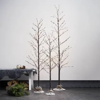 LED-Dekobaum Tobby Tree IP44 braun Höhe 150cm