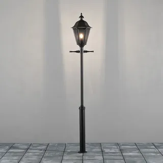 Konstsmide Laterne Aluminium, Glas, Metall 260,0 cm inkl. Pfahl schwarz
