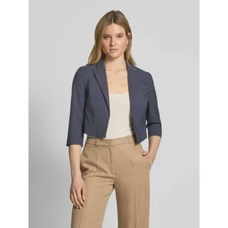 Cropped Blazer mit Brustleistentasche, Marine, 46
