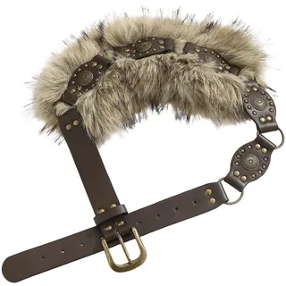 Zghhc Breiter Damengürtel Nieten, Punk-taillengürtel, Y2k-hakengürtel, Fellgürtel, Vintage-gürtel Aus Pu-Leder Für Kleider Und Den Alltag