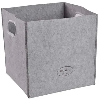 RAIKOU Aufbewahrungskorb Filzkorb Faltkorb Organizer Aufbewahrung Spielzeug Regal faltbarer, Größen: 30 * 30 * 30 cm, 50 * 34,5 * 35 cm grau 27 l | 30 cm x 30 cm