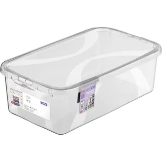 Rotho Aufbewahrungsbox Lona 34,4 x 20,2 x 10,6 cm 1-tlg. transparent