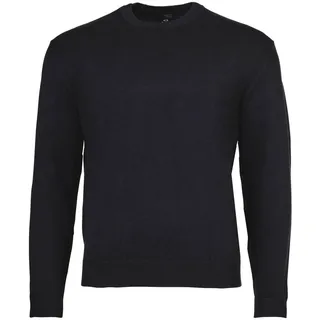 AX ARMANI EXCHANGE Herren Strickpullover - Rundhals, Basic, einfarbig Dunkelblau XL