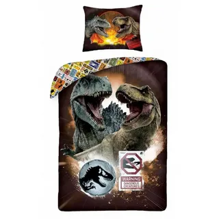 Halantex Jurassic World Baumwolle 140 x 200 cm + 70 x 90 cm