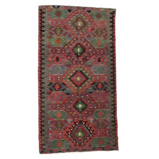 Kelim Vintage Türkei Teppich 167x315