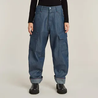 G-Star für Damen. D23222-D303-001 Cargo 3D-Boyfriend-Hose blau (23/30), Lässig, Baumwolle, Denim, - 23 - 30