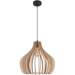 Licht-Erlebnisse Eraz 1-flg. Ø 40 cm rund schwarz natur