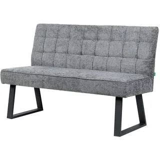 dubi möbel Sitzbank Clara Grau 140 x 91 x 66 cm