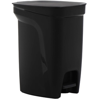 Tramontina Treteimer COMPACT, 10 Liter, Kunststoff, Abfallbehälter, Mülleimer, schwarz