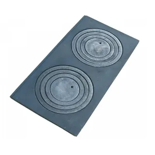 QLS Gussplatte 68 x 32 cm Gusseisen grau
