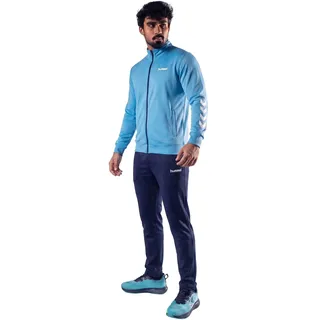hummel Promo Poly Suit Trainingsanzug Herren - Tracksuit, Sportanzug & Freizeitanzug - 2-Teiliger Jogginganzug mit Jogginghose & Trainingsjacke - aus 100% Polyester mit Glatter Oberfläche