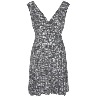 S.Oliver Strandkleid Damen anthrazit-rosa-bedruckt Gr.38