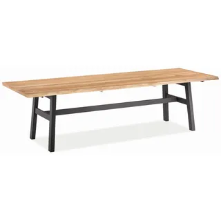 Niehoff Tisch Tavo Gartentisch 240 x 95 x 76 cm Teak gebürstet/Grau