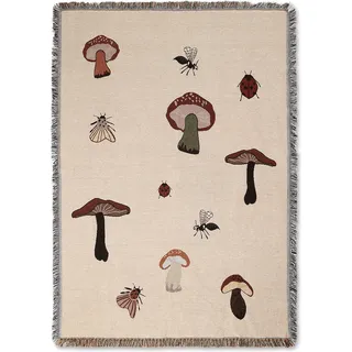 Ferm Living Forest Embroidered Kinderdecke 120 x 170 cm