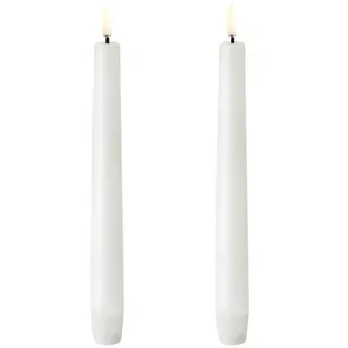 uYuni LED Tafelkerze 20 cm weiß 2 St.