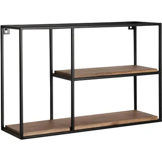FineBuy Wandregal 60 x 40 x 18 cm Schwarz