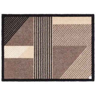 Barbara Becker Fußmatte Sense, Schmutzfangmatte für Eingangsbereich Wohnungstür, Fußabstreifer, Türmatte, Taupe, 39 x 58 cm