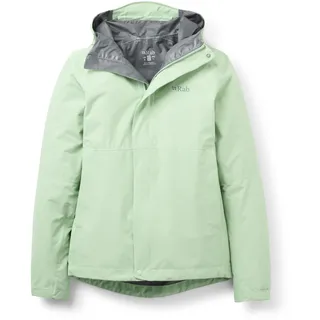 Rab Downpour Regenjacke Damen Fig Green XS