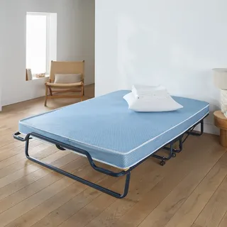 Klappbett Mit Lattenrost Und Ausgewogener Matratze blau