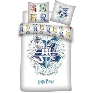 Harry Potter Bettwäsche Harry Potter Baumwolle Bettwäsche 140x200 cm 2x Kissenbezüge