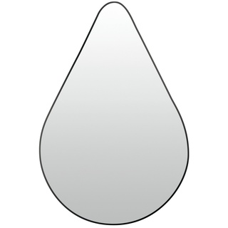 Spiegel , schwarz , Metall , Maße (cm): B: 50 H: 75 T: 2,2