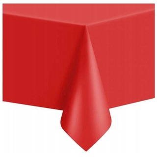 Festivalartikel Tischdecke XL Einweg-Folientischdecke (274x137 cm) - Ideal für Partys!, Ideal für Mario Party rot