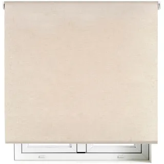 Blindecor Premium Verdunkelungsrollo nach Maß | Leinenfarbe | 80 x 220 cm (Breite x Höhe) Stoffgröße 77 x 215 cm | Verdunkelungsrollo mit 38 mm Rohr, robuster und eleganter