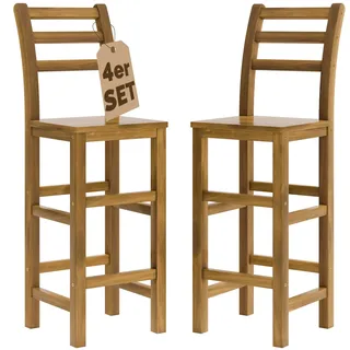 CASARIA Barhocker Holz Braun