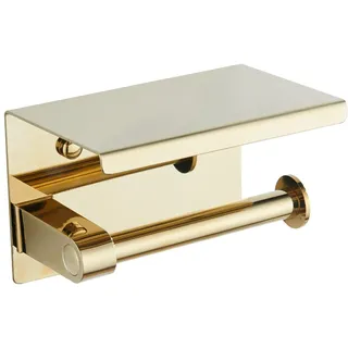 BGL Toilettenpapierhalter, 304 Edelstahl, Wandrollenpapierhalter für Hoteldekoration (Gold)
