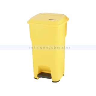 Treteimer Vileda Hera - 60 L Pedalbehälter, gelb mit HACCP-Empfehlungen zur berührungslosen Nutzung