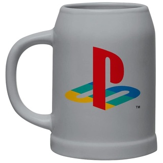 Playstation Classic Unisex Bierkrug Mehrfarbig Keramik Fan-Merch, Gaming, Retrogaming