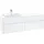 Waschbeckenunterschrank C02200MS links 160 x 55 cm White Matt