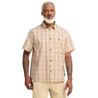 Jack Wolfskin HOT Trail Kurzarmhemd Check Autumn Leaves 3XL