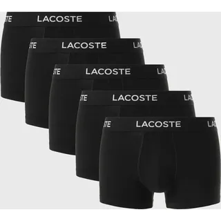 Lacoste Boxershorts unifarben schwarz L 5er Pack