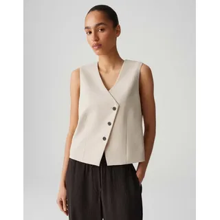 Opus Damen Weste | WARFA Weste mit asymmetrischer Knopfleiste natural glaze, 38 - 38