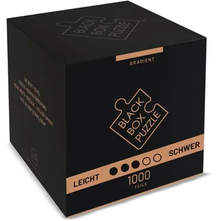 Black Box Puzzle 1000 Teile, Blackbox Puzzel mit Überraschungs-Motiv ohne Vorlage, Impossible Puzzle schwer für Erwachsene und Kinder ab 14 Jahren, Puzzle Box Gradient 2023 Edition