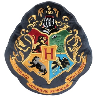 Nemesis Now Harry Potter Hogwarts-Wappen-Kissen, 40 cm, Schwarz