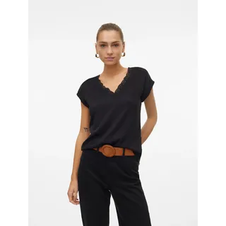 Vero Moda VMBELLA SL Lace Top Schwarz M