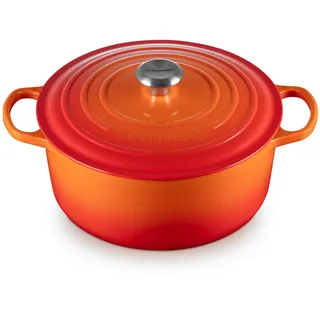Le Creuset Signature Bräter 28 cm rund ofenrot