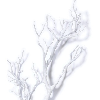 Deko - Zweig 70 cm Kunststoff Weiß