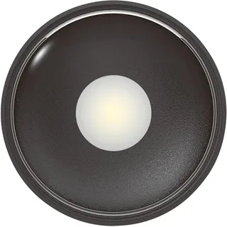 Heitronic LED Außendeckenleuchte Aluminium 10,7 cm x 10,7 cm x 3,6 cm inkl. fest integriertem Leuchtmittel schwarz
