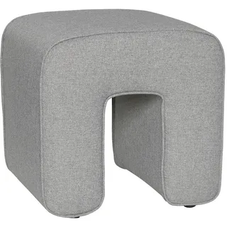 Hübsch Interior - Sculpture Pouf, H 47 cm, grau