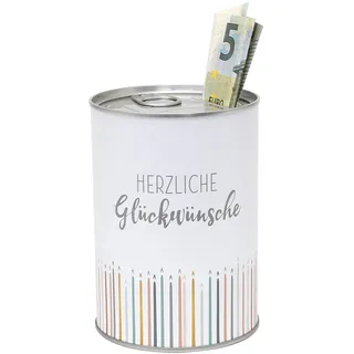Dekohelden24 Konservendose-Spardose 9 cm