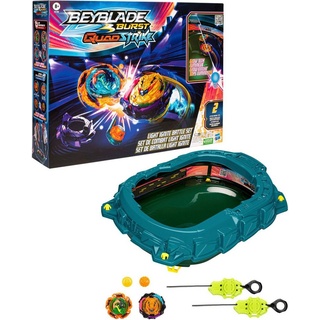 Hasbro Speed-Kreisel Beyblade Burst QuadStrike Light Ignite Battle Set, Arena mit 2 Startern und 2 rechtsdrehende Kreiseln bunt