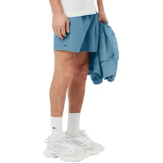Lacoste Schnell trocknende Herren-Badehose, Kalkstein/Grün, XL - XL