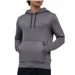 BOSS Kapuzensweatshirt Seeger 77 Hoodie Sweatshirt Kängurutasche, Kapuze mit Kordelzug, moderner Athleisure-Mode grau XXL