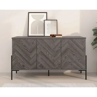 OTTO home Eadwine 130 x 75 x 38 cm Weiß Eiche