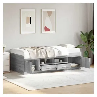 vidaXL Tagesbett mit Schubladen 100 x 200 cm grau