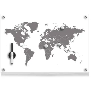 Zeller Memoboard 60 x 40 cm Transparent/Weiß/Mehrfarbig