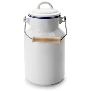 Milchkrug Ibili 8411922436204 Weiß 1 Liter Emaillierter Stahl